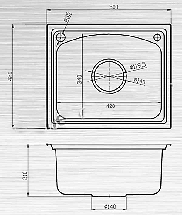 kích thước bồn rửa bát đơn
